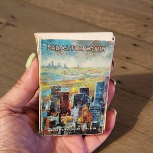 Delta Air Lines Logo DALLAS/FORT WORTH Playing Cards - VTG